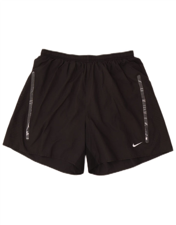 NIKE Masculino Dri Fit Sport Shorts Médio Preto Poliéster
