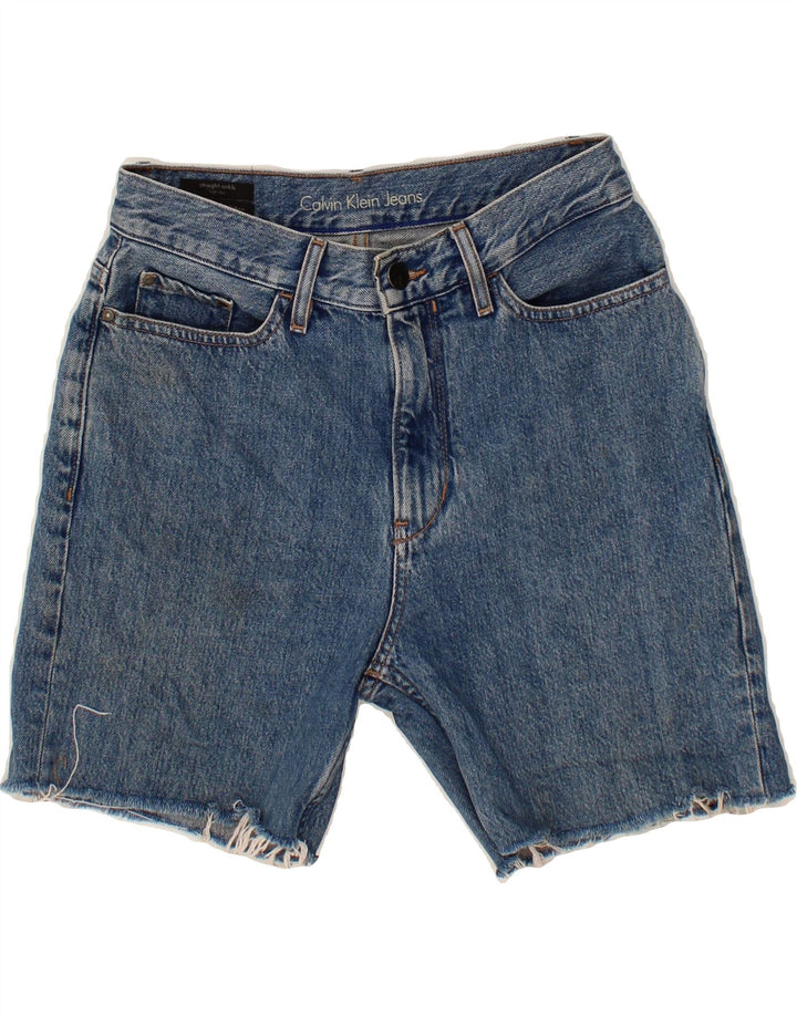 CALVIN KLEIN Womens Denim Shorts W28 Medium Blue Cotton Vintage Calvin Klein and Second-Hand Calvin Klein from Messina Hembry 