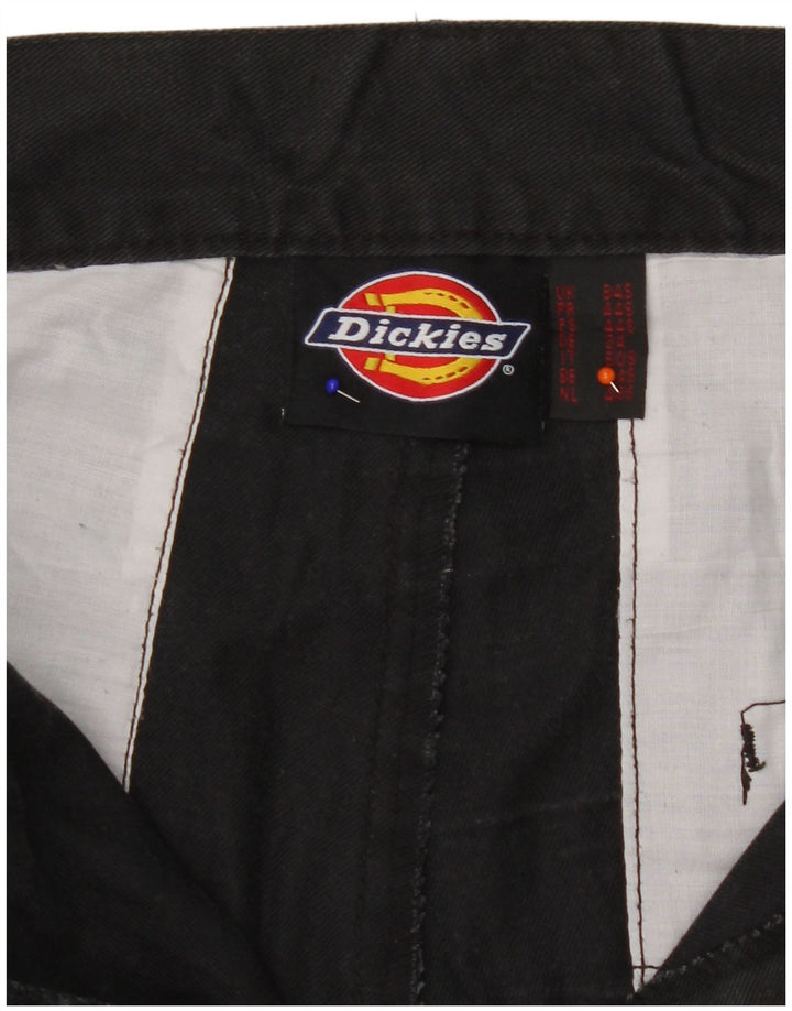 Calças cargo retas masculinas Dickies W34 L29 poliéster preto