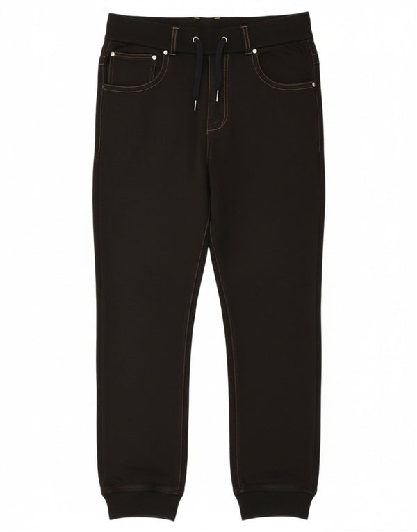 Zara Mens Joggers Calças Cropped Pequenas W30 L25 Pretas