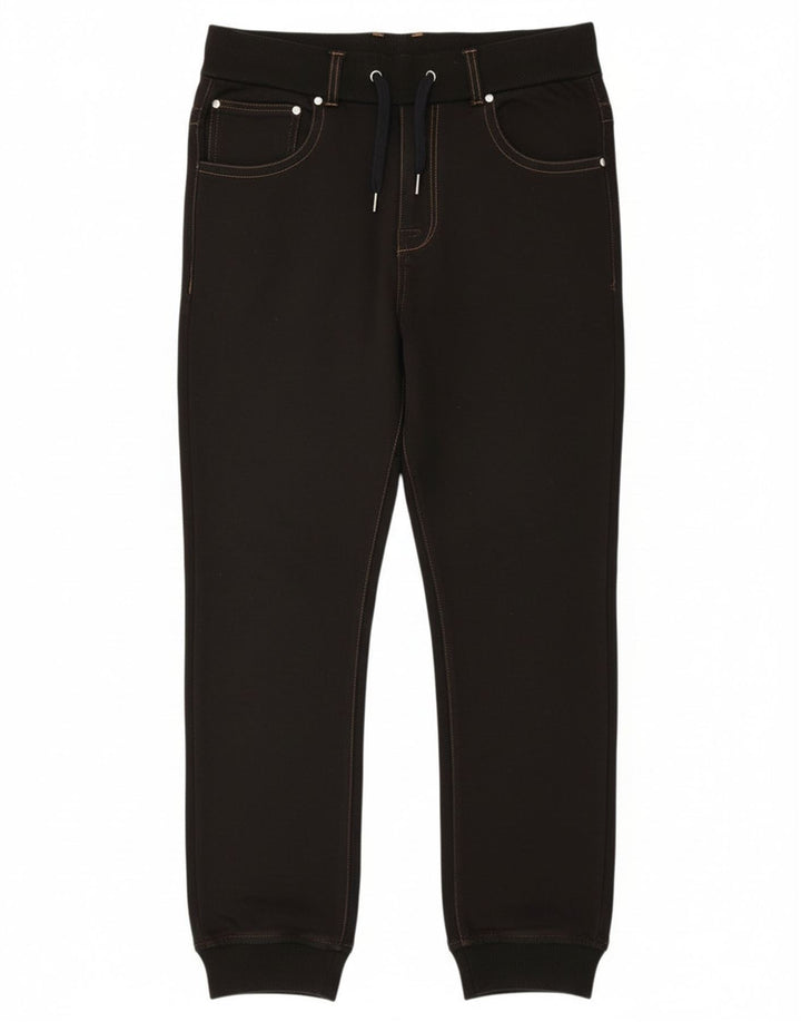 Zara Mens Joggers Calças Cropped Pequenas W30 L25 Pretas