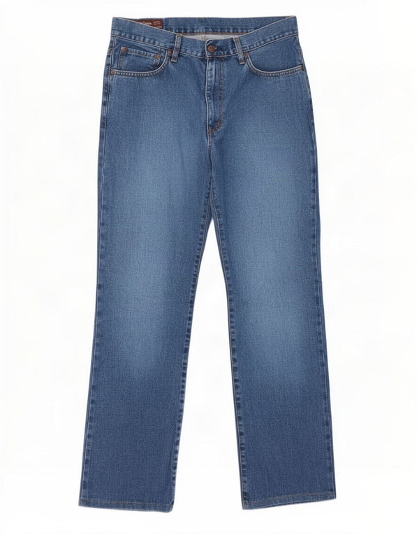 Marlboro Classics Mens Straight Jeans W34 L31 Azul Algodão