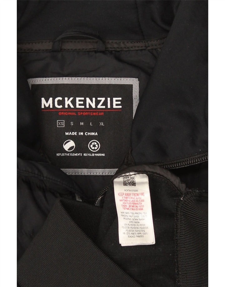 Suéter masculino com capuz e zíper Mckenzie XS preto colorblock poliéster