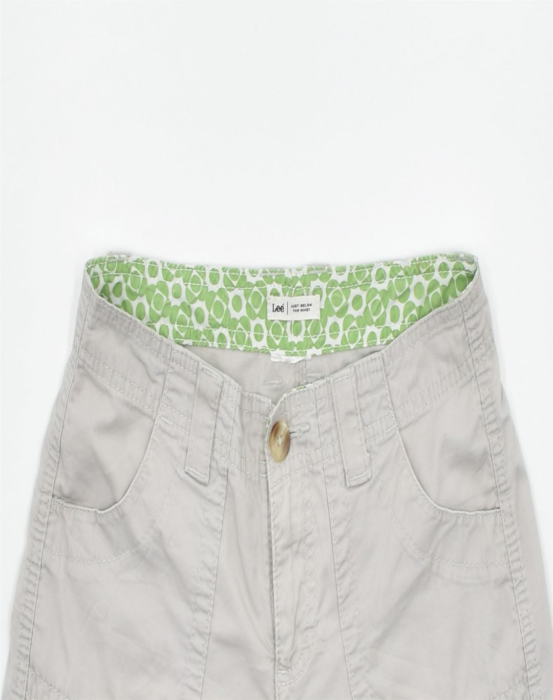 LEE Womens Casual Shorts W30 Medium Grey Cotton | Vintage | Thrift | Second-Hand | Used Clothing | Messina Hembry 