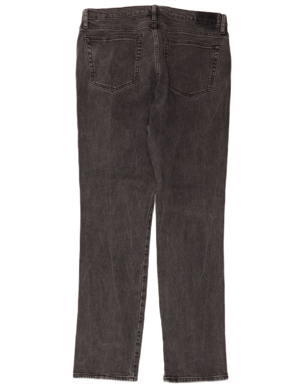 Zara Jeans Slim Feminino EU 44 XL W34 L31 Cinza