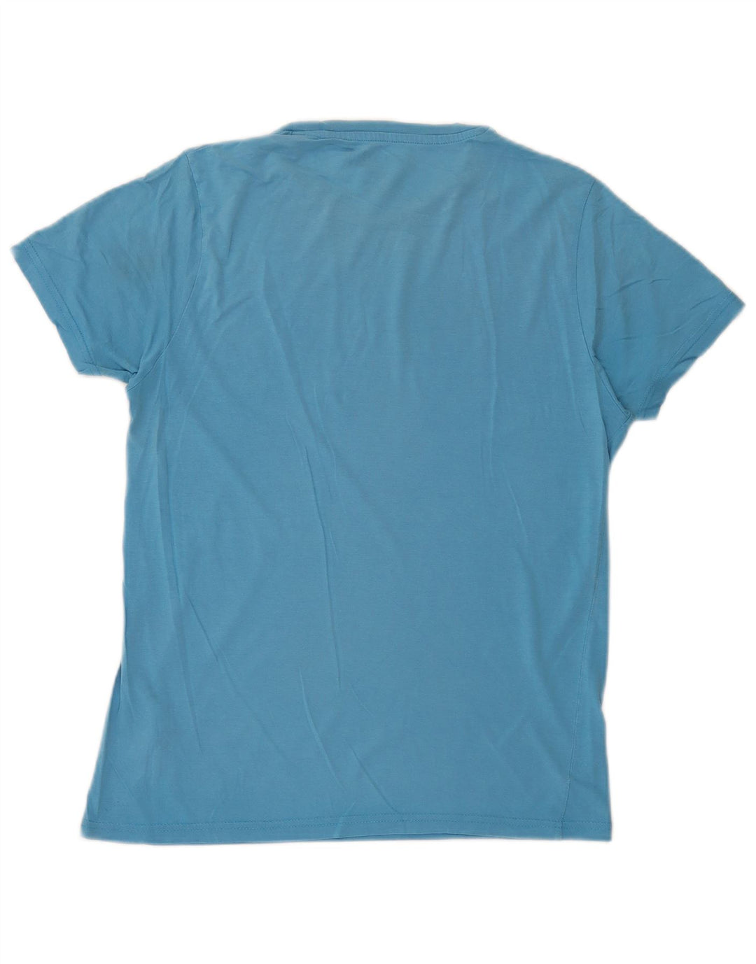 Camiseta gráfica masculina Jack & Jones Top médio algodão azul