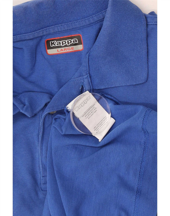 Camisa polo masculina Kappa grande azul