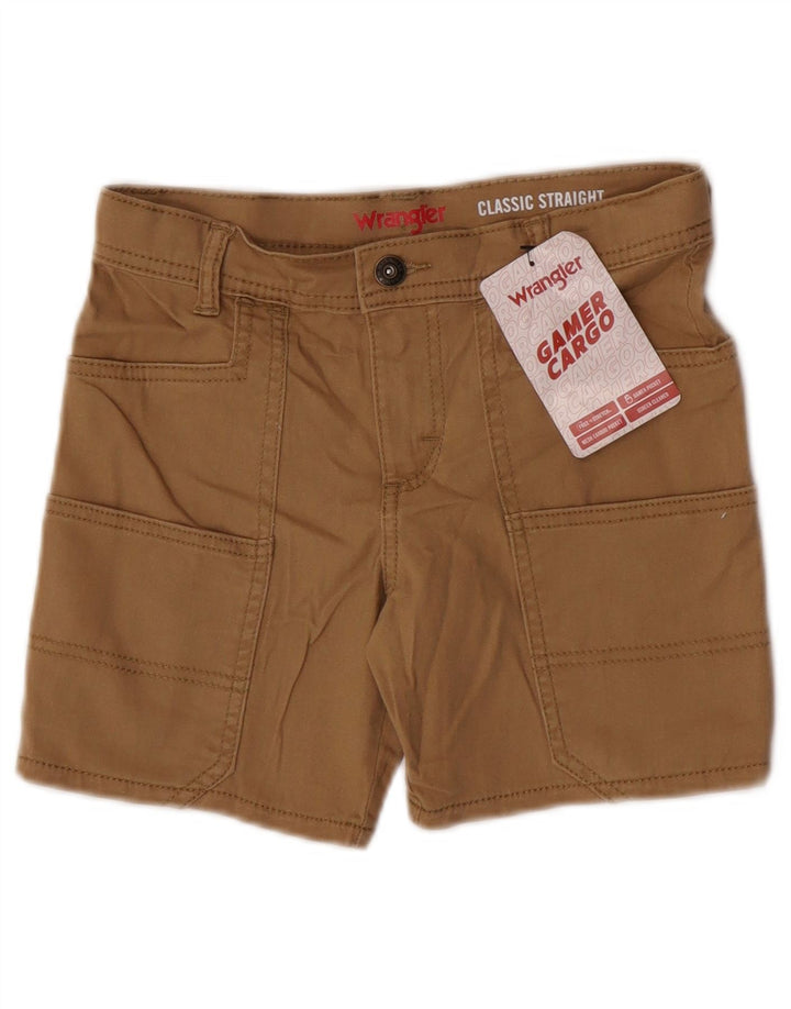 Wrangler Boys Classic Cargo Shorts 7-8 anos W24 algodão marrom