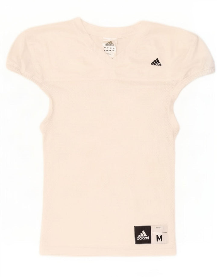 Camiseta Adidas Feminina Graphic Top UK 12 Médio Branco Poliéster
