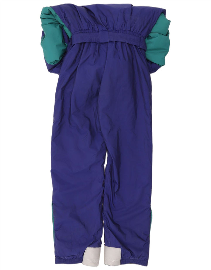 Macacão de esqui masculino Brugi UK 40 médio azul marinho colorblock poliamida