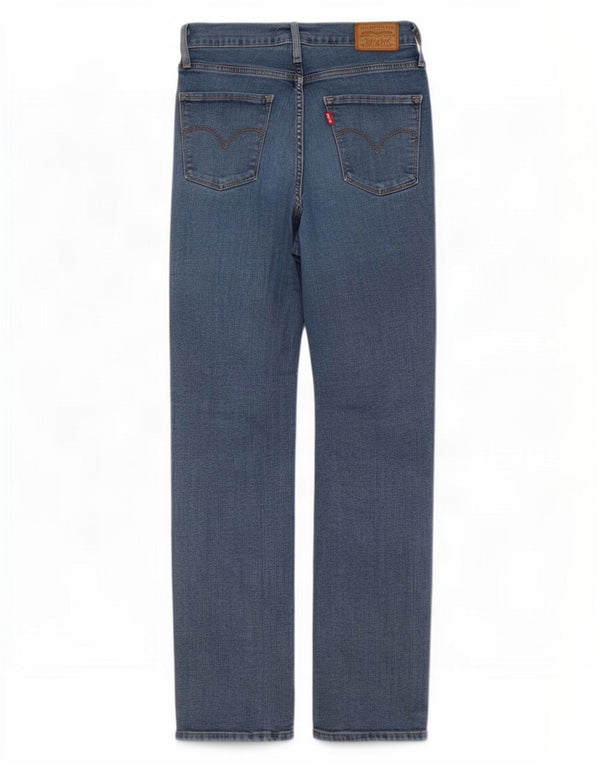 Calça Jeans Levis Feminina 724 Distressed High Rise Straight W27 L28 Azul Algodão