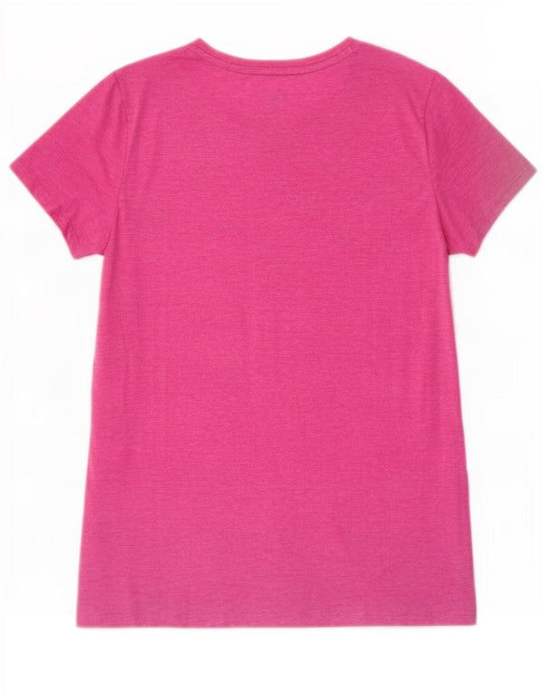 Puma Camiseta Feminina Graphic Top UK 12 Médio Rosa