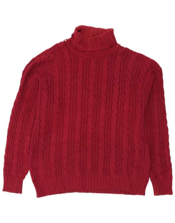Suéter masculino Eddie Bauer com gola redonda, algodão vermelho grande