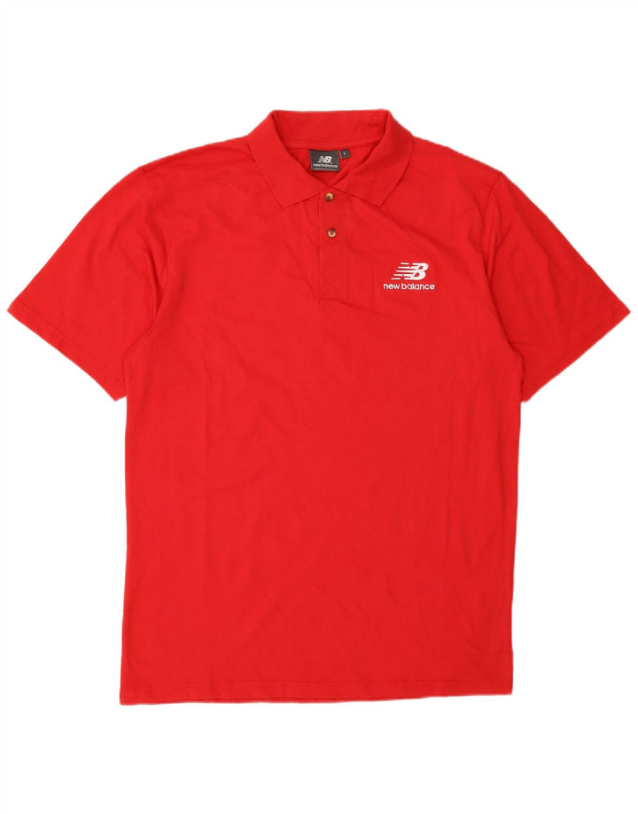 Camisa polo masculina New Balance grande algodão vermelho