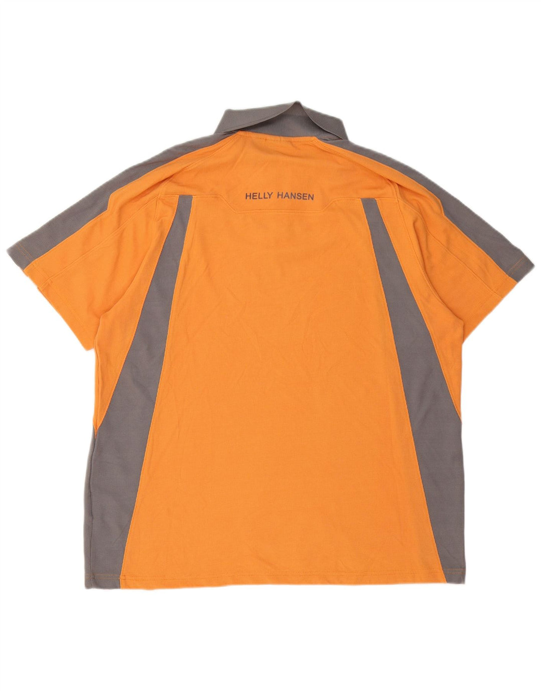 Camisa polo masculina Helly Hansen 2XL laranja colorblock nylon