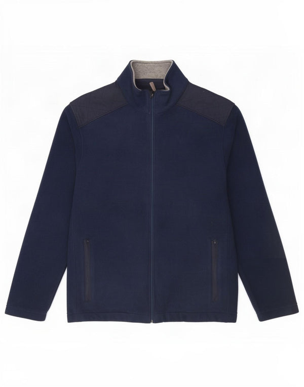 Jaqueta de lã masculina Marks & Spencer UK 38 poliéster azul marinho médio