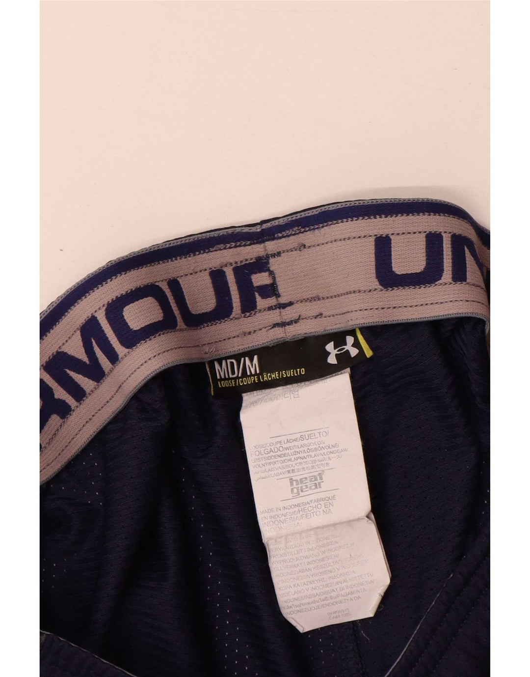 Under Armour Mens Heat Gear Sport Shorts Médio Poliéster Azul Marinho