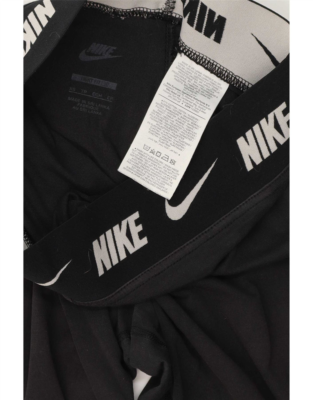 Leggings Nike Feminino UK 6 XS Algodão Preto