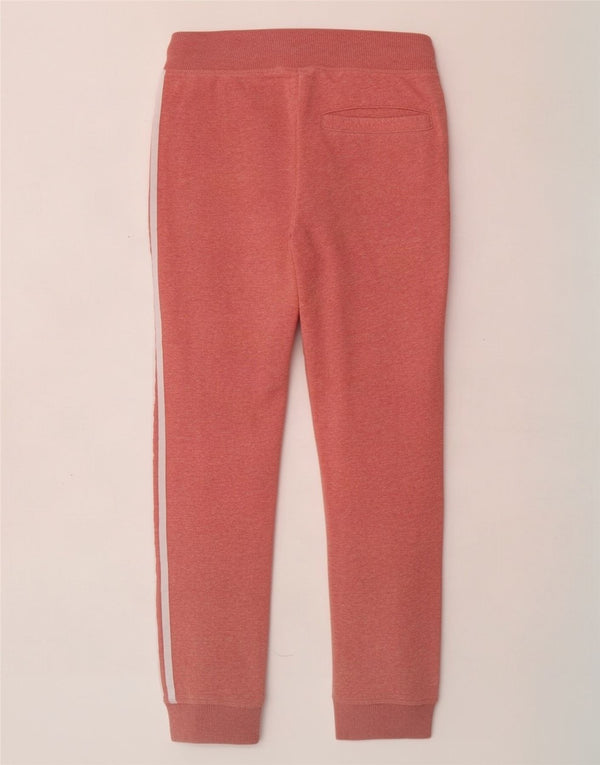 Adidas Womens Tracksuit Calças Joggers UK 6 XS Rosa Flecked Algodão