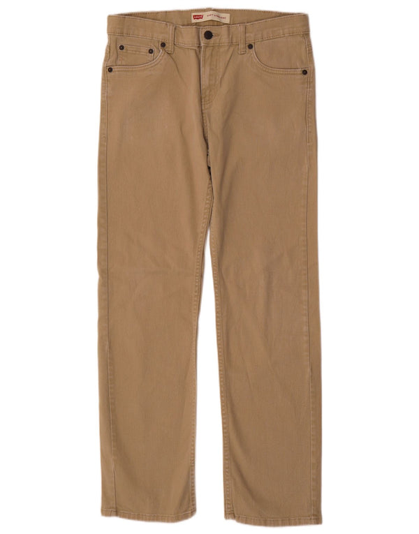 Calça Levi's Boys 514 Straight Casual 15-16 Anos W30 L30 Algodão Bege