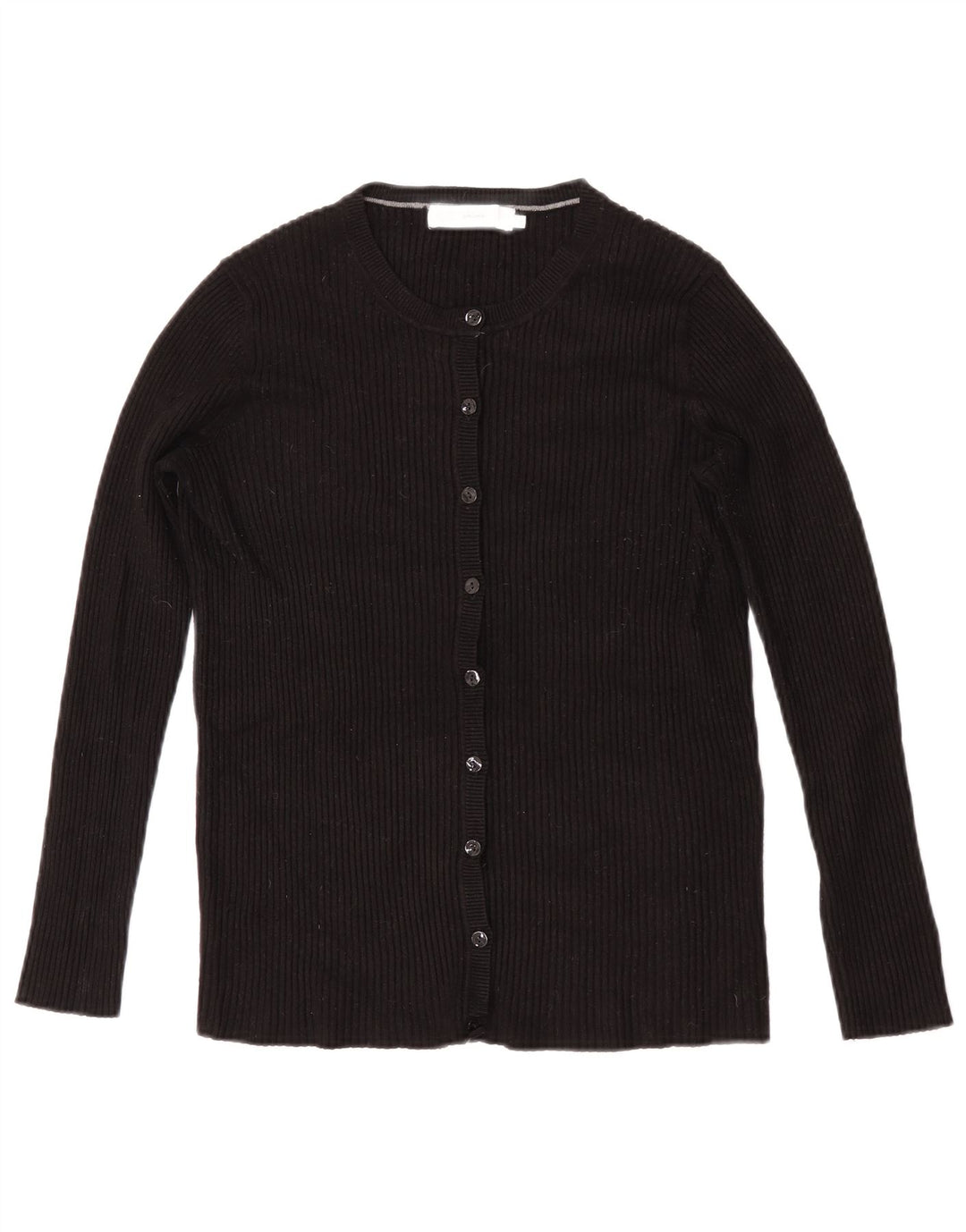 Suéter cardigã feminino John Lewis Reino Unido 14 viscose preta média