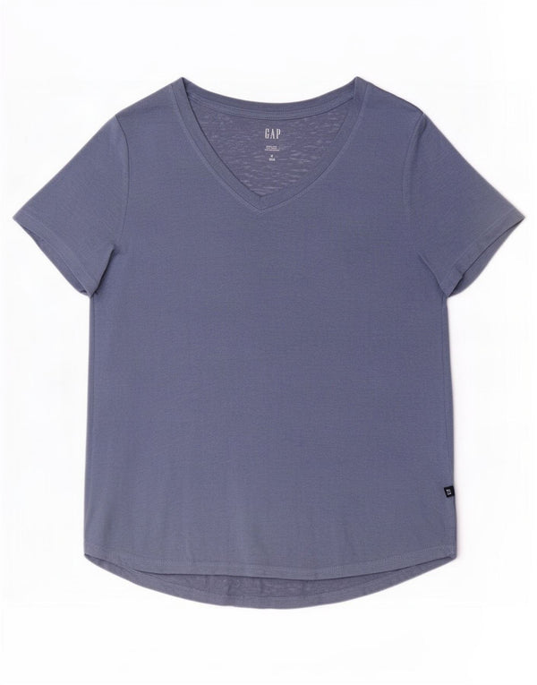 Camiseta feminina Gap UK 14 modal azul médio
