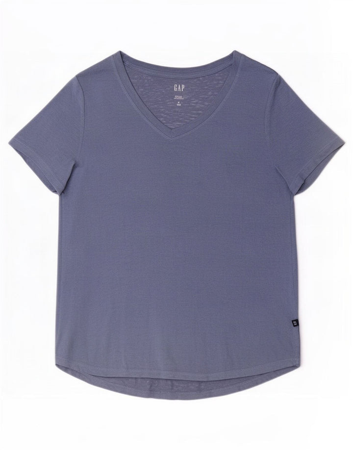 Camiseta feminina Gap UK 14 modal azul médio