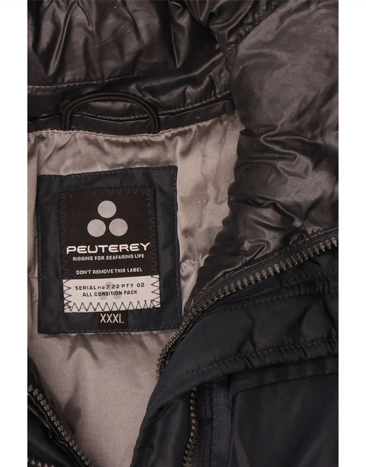 Jaqueta acolchoada feminina PEUTEREY UK 22 3XL azul marinho polietileno
