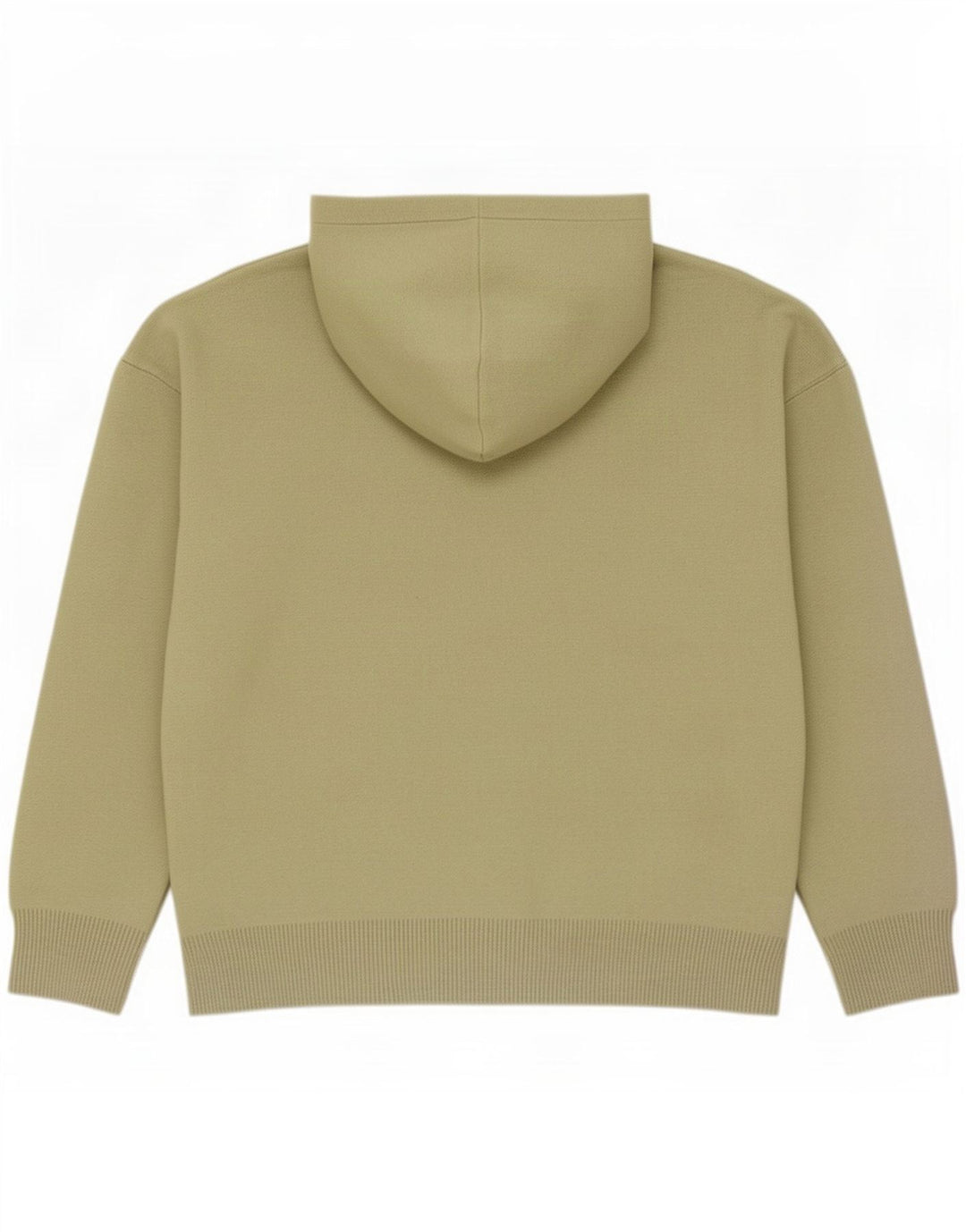 Zara Suéter masculino com capuz e viscose cáqui médio