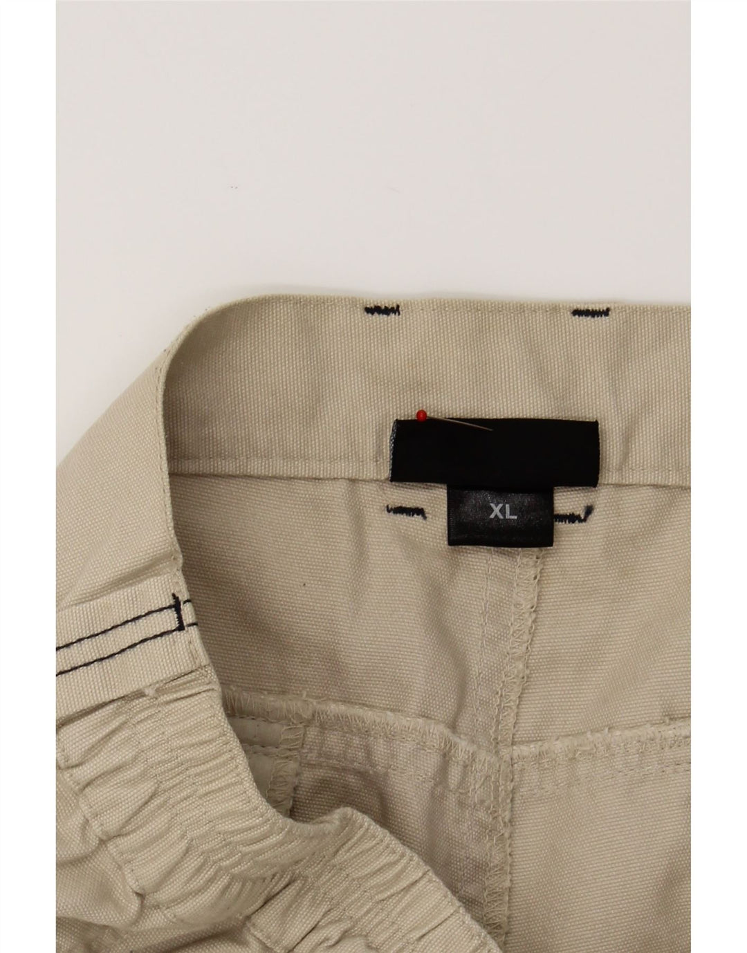 VINTAGE Mens Straight Cargo Trousers XL W36 L32 Beige Cotton Vintage Vintage and Second-Hand Vintage from Messina Hembry 