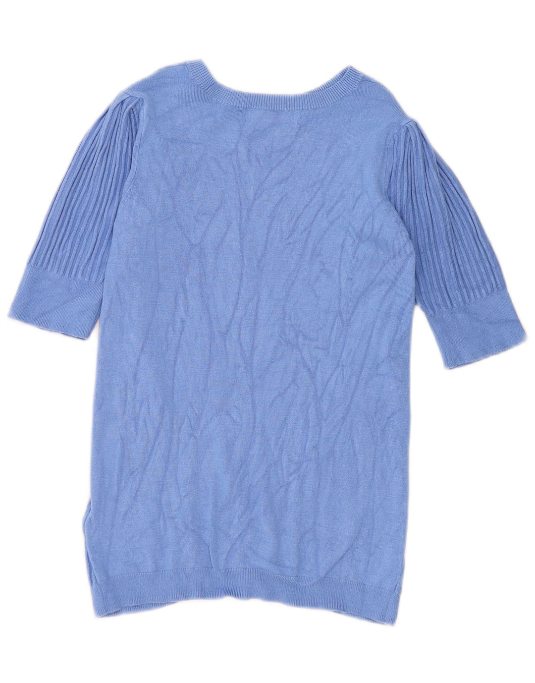 Suéter feminino Marks & Spencer com gola canoa Reino Unido 8 pequeno azul