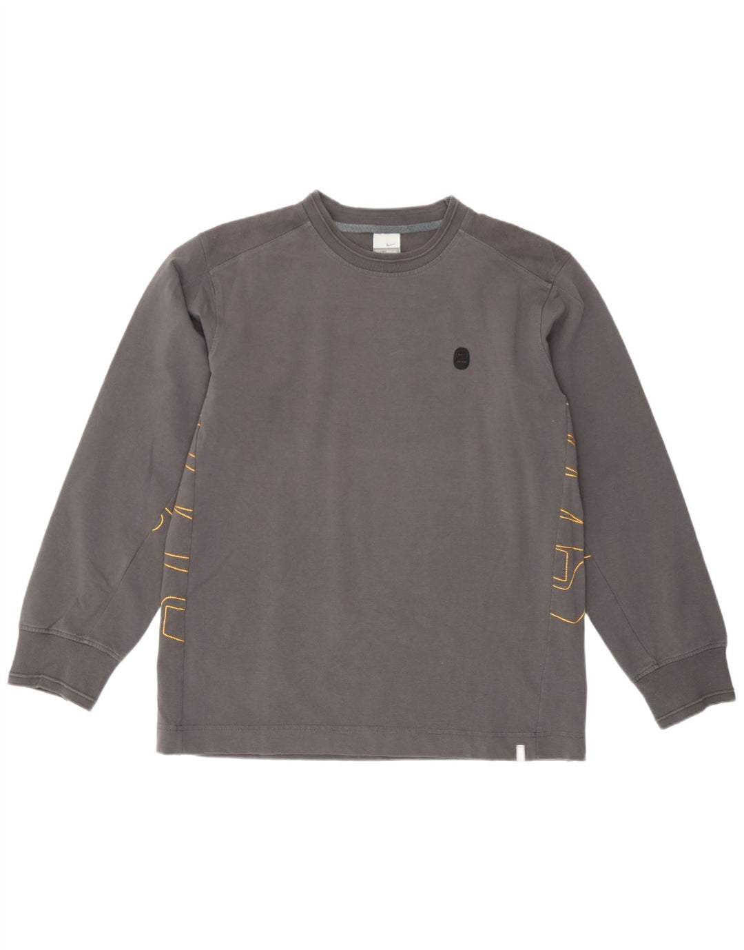 Moletom gráfico masculino Nike Jumper UK 42/44 grande algodão cinza