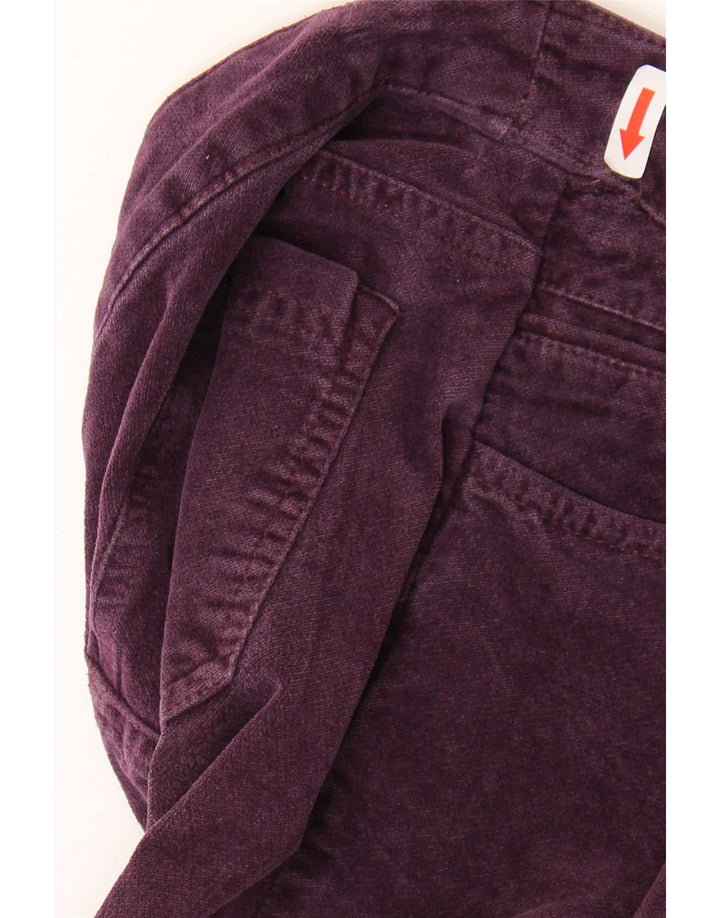 Calça feminina casual justa Jigsaw W32 L30 roxa