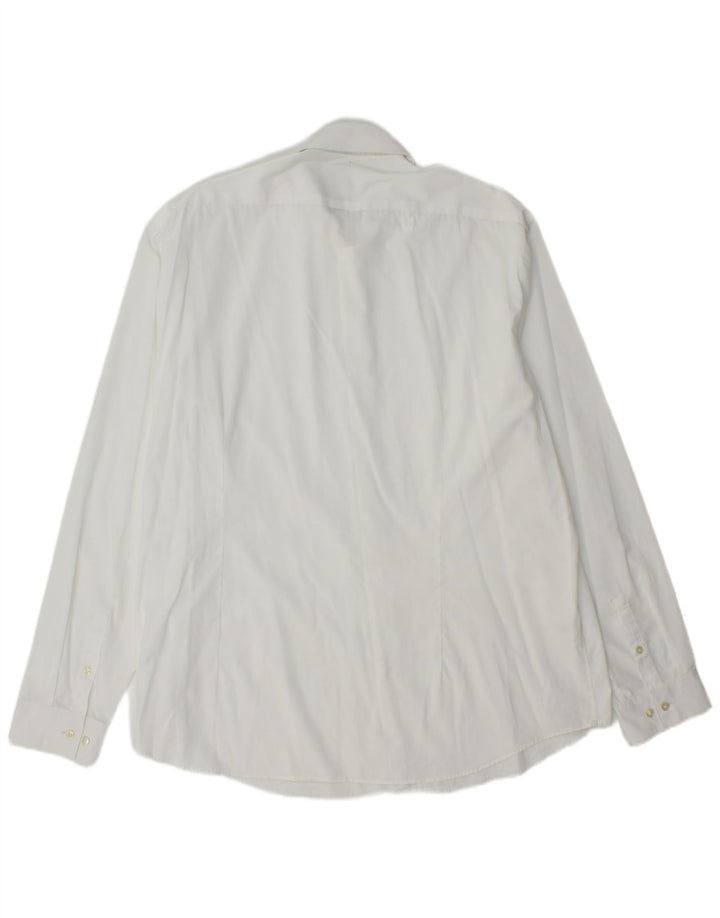 Camisa masculina Calvin Klein tamanho 17 44 XL branca