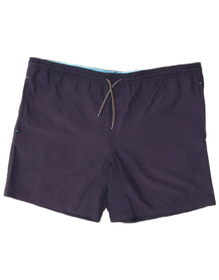 Shorts de natação masculino Marks & Spencer grande policloreto azul marinho