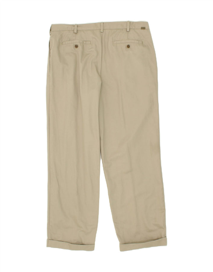 IZOD Mens Pegged Chino Trousers W38 L32 Beige Cotton Vintage Izod and Second-Hand Izod from Messina Hembry 