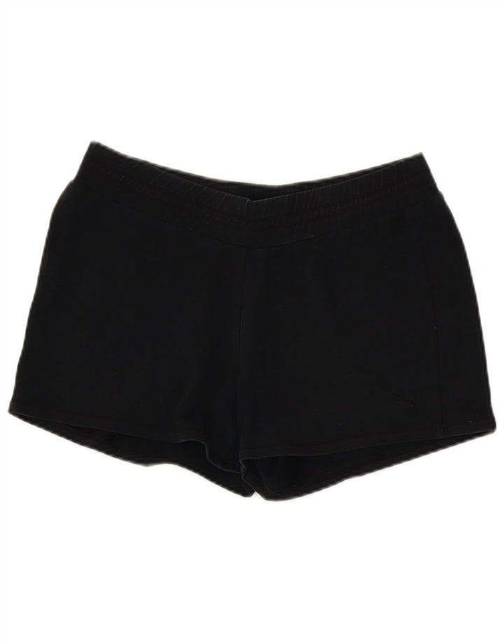 Shorts esportivos femininos Puma UK 14 médio algodão preto