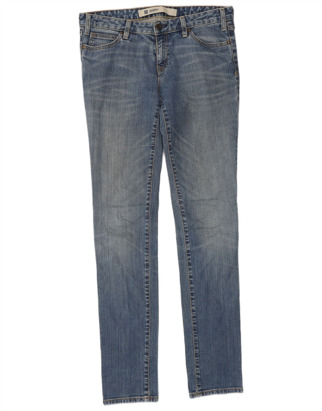 Jeans skinny feminino Gap US 6 médio W30 L33 algodão azul
