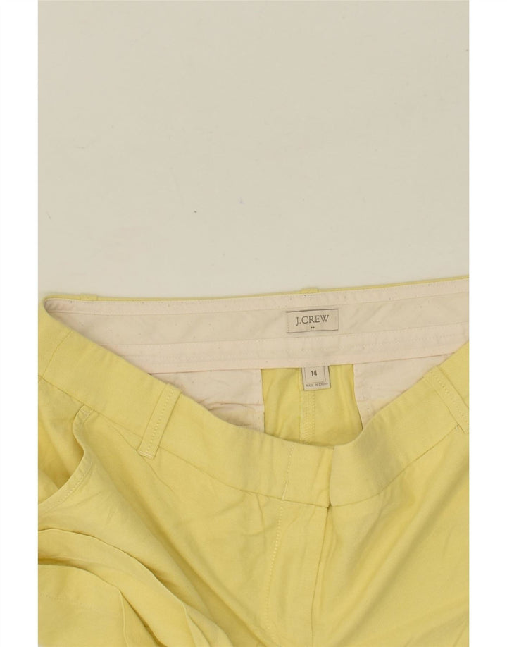 J. CREW Womens Hot Pants US 14 XL W38  Yellow Cotton Vintage J. Crew and Second-Hand J. Crew from Messina Hembry 