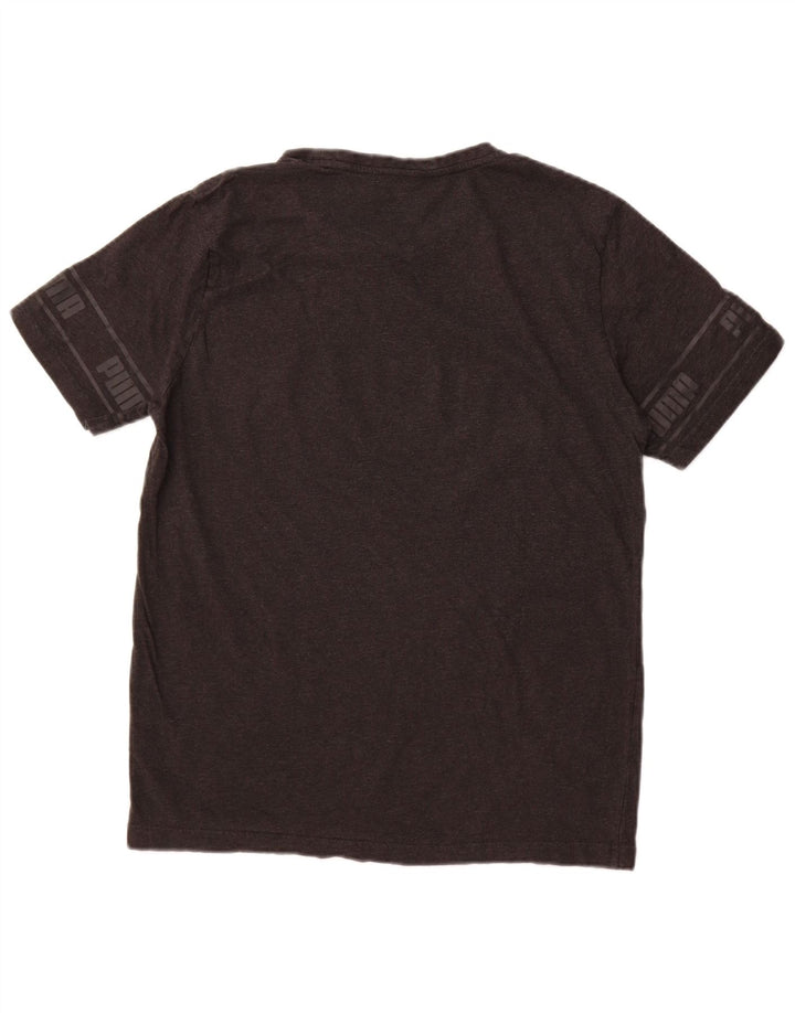 Camiseta masculina Puma Graphic Top grande algodão cinza