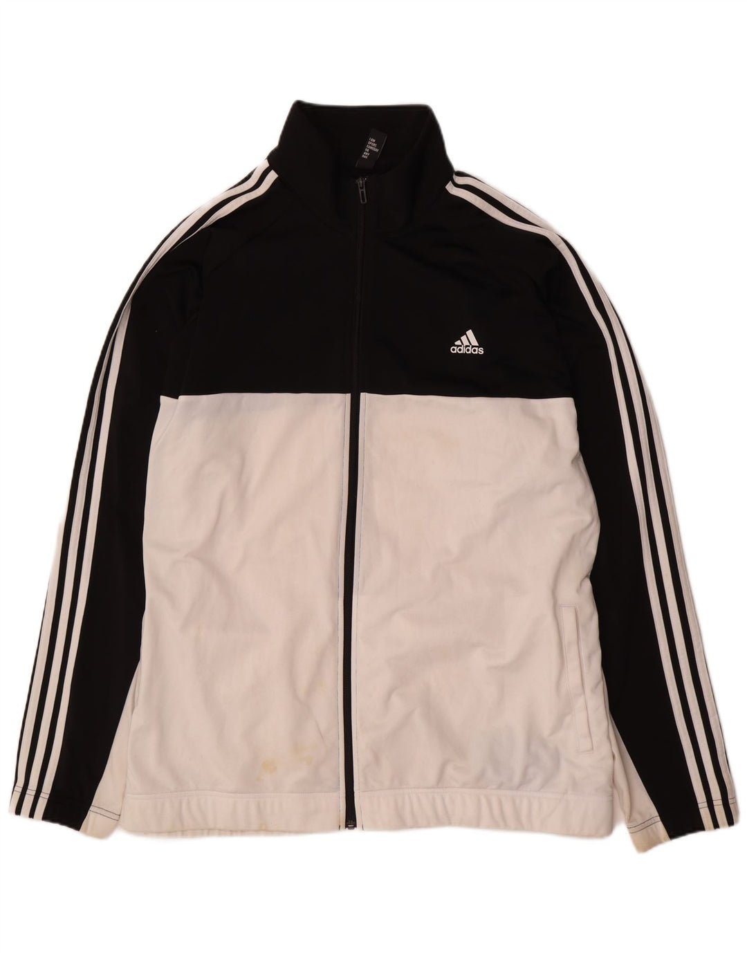 Adidas Mens Treino Top Jacket 2XL Branco Colourblock Poliéster