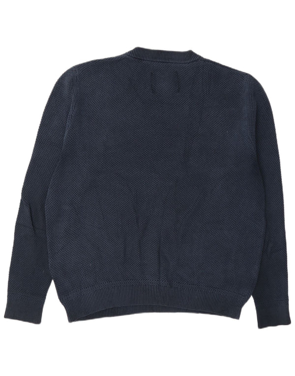 Jack Wills Mens Crew Neck Jumper Sweater XL Navy Blue Cotton