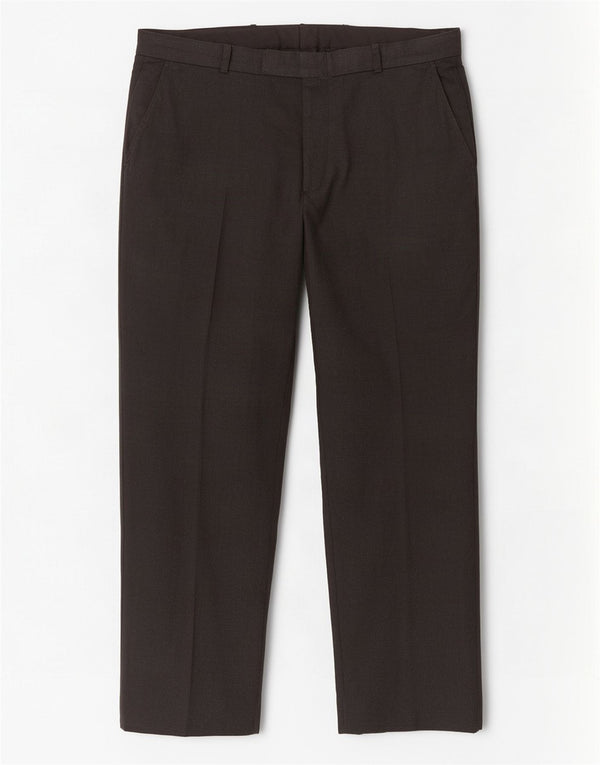 Calça masculina de terno reto sob medida Marks & Spencer W38 L31 poliéster cinza