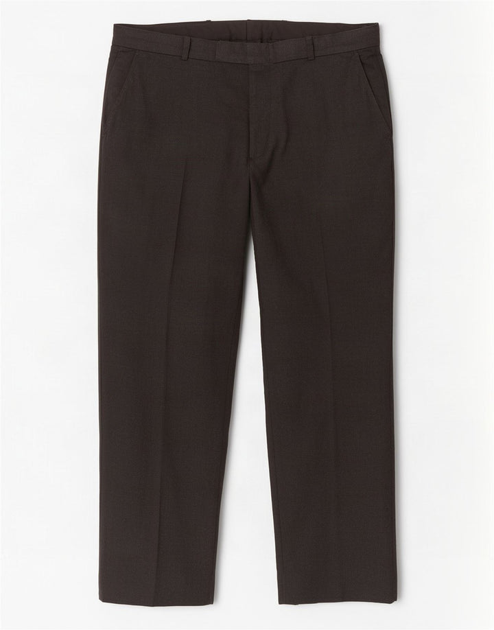 Calça masculina de terno reto sob medida Marks & Spencer W38 L31 poliéster cinza