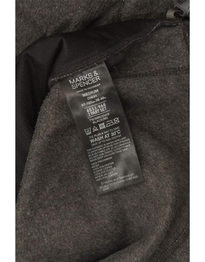 Jaqueta masculina de lã Marks & Spencer UK 38 poliamida cinza médio