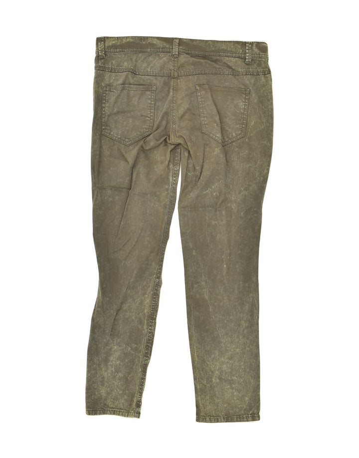 BENETTON Womens Slim Jeans W34 L28 Khaki Tie Dye Cotton Vintage Benetton and Second-Hand Benetton from Messina Hembry 