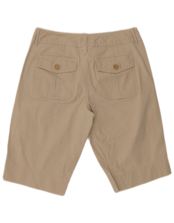 EDDIE BAUER Shorts feminino Vashon Fit Chino EUA 2 XS W28 algodão bege