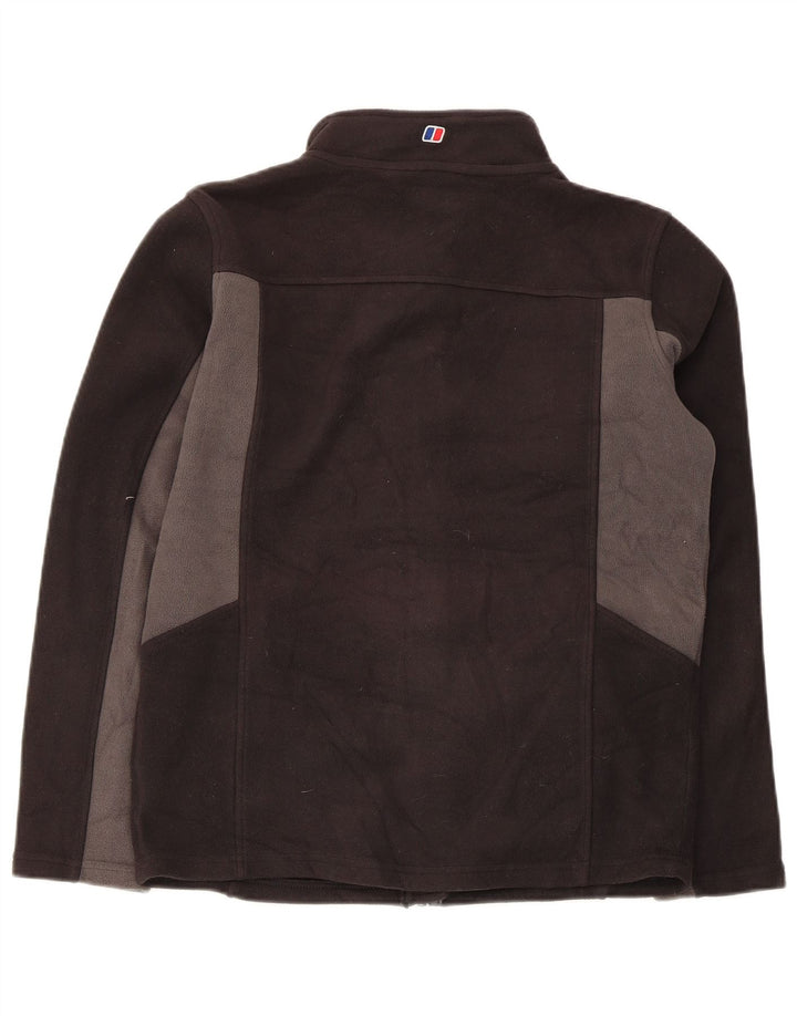 Jaqueta de lã masculina Berghaus 12-13 anos preto colorblock poliéster
