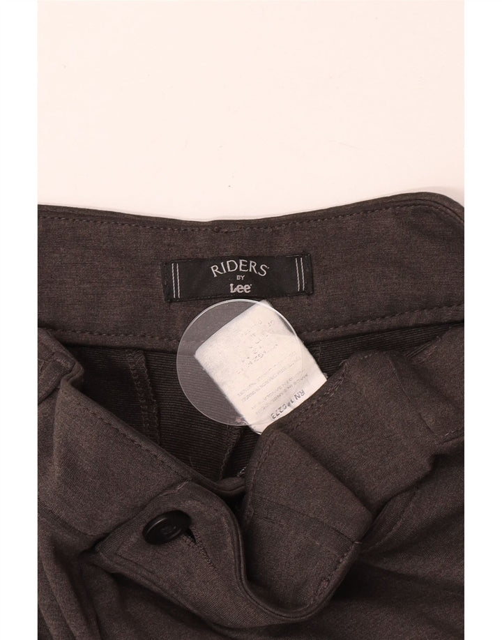 Calça Lee Womens Riders Straight Casual W34 L31 Cinza Poliéster