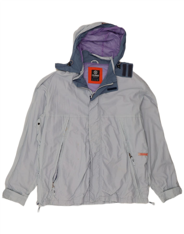Jaqueta de chuva masculina Colmar com capuz IT 54 grande azul